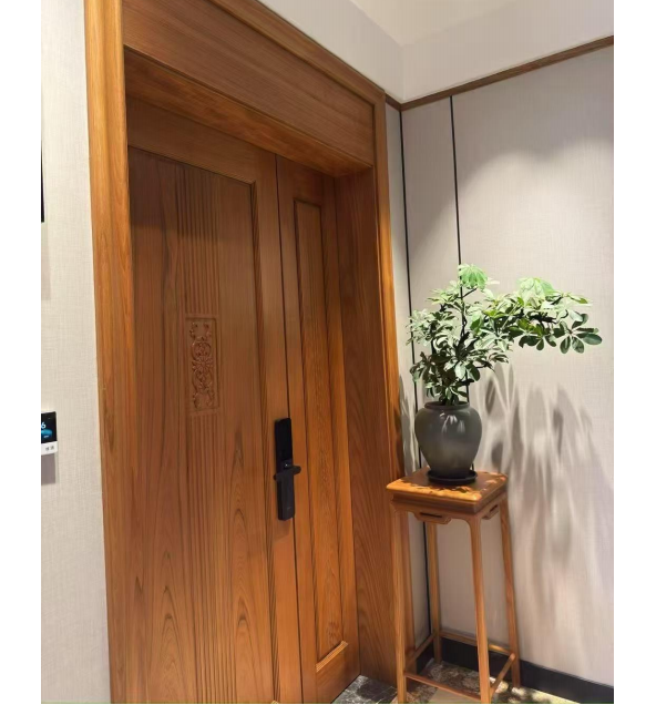 緬甸柚木双开门
